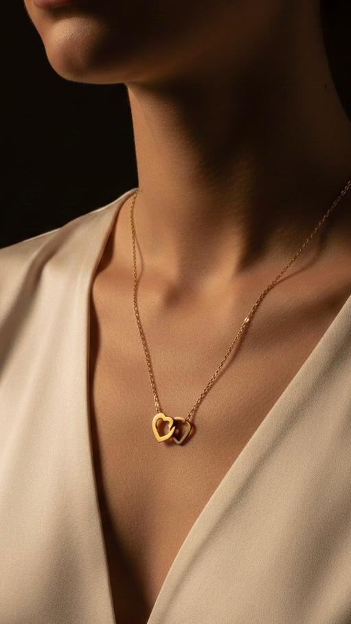 Twin Hearts Necklace